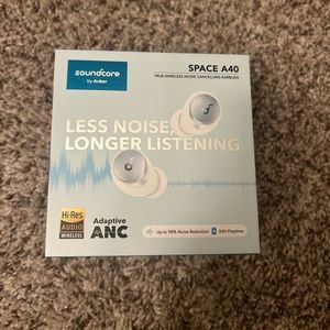 Soundcore Space A40 Noise Cancelling Earbuds with 50-Hour Playtime